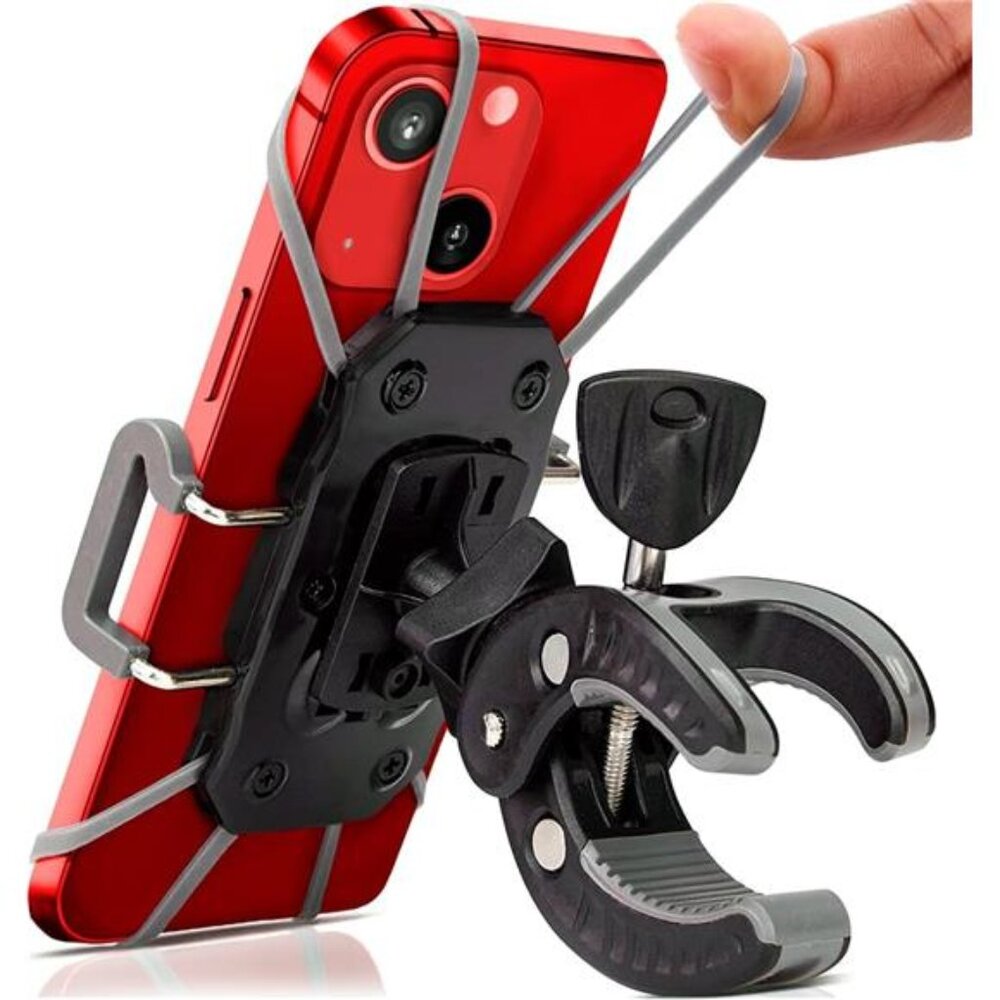 Bike & Motorcycle Phone Mount - For iPhone 14 (13, Xr, SE, Max/Plus), Galaxy S22